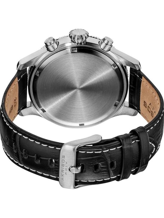 NWT Akribos XXIV Akribos Ultimate Chronograph Stainless Steel Men\'s Watch main image 2